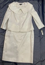 JOHN MEYER Suit Skirt White Women’s Size 12 John Meyer Collection NWT