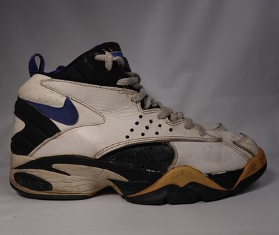 Vintage Original 90s Nike Air Maestro White Regal Blue Black 130181 140 Size 9