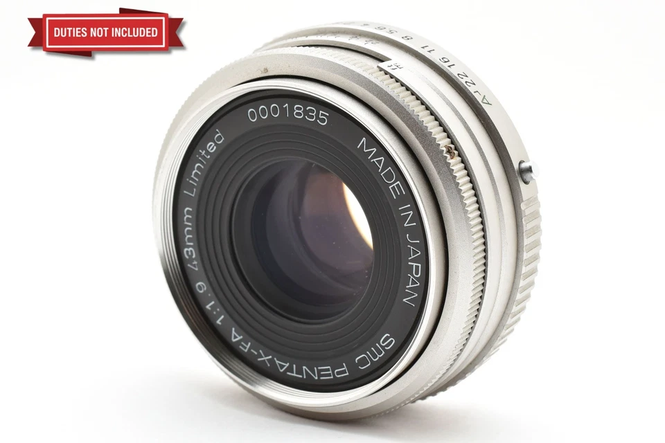 [MINT] PENTAX FA 43mm f/1.9 Limited Silver Lens for Pentax K From JAPAN - Image 2 of 4