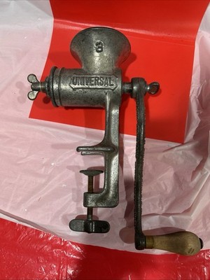 Vintage Meat Grinder Food Chopper Cast Iron Universal No 2 Made In USA Antique