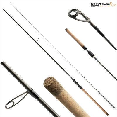Savage Gear Parabellum CCS 2,79m 2 tlg. leichte Spinnrute Carbonblank