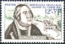 TIMBRE FRANCE 1956  N° 1054 ** FRANCOIS DE TASSIS (pl)