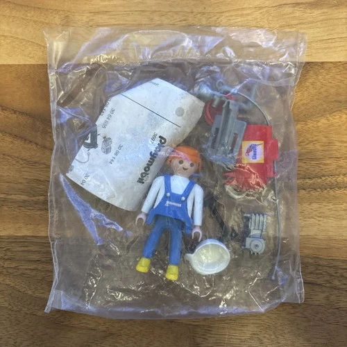 Vintage 1994 Playmobil 3697 Spray Painter Sprayer Compressor Mechanic No Box