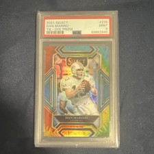 Panini Select Tie-Dye Prizm Club Level Dan Marino #235 /25 PSA 9 Dolphins 2021