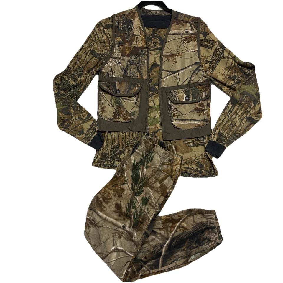 Kids Camo Set Lot – Pants, Vest, Long Sleeve Shirt Youth M L Hunting Bundle Boys - Image 2 of 4