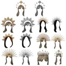 Women Halloween Hairband Cosplay Angel Aureole Shape Decors Diy Materials