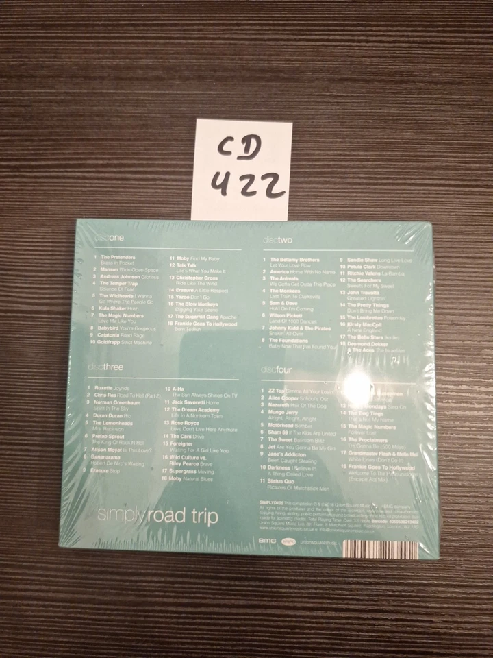 SIMPLY ROAD TRIP - VARIOUS ARTISTS, 4X CD ALBUM, (2016) NEW / SEALED - Bild 2 von 2