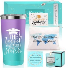 Graduation Gift for Her 2026, 6PCS College Graduation Gifts for Women, Class ...