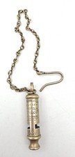 The Metropolitan Patent Metropolitan Police Whistle Pat 5727.08 1908 with Chain