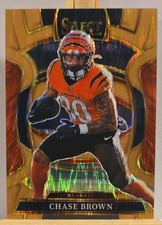 2025 Panini Select - Concourse Chase Brown #59 Copper Shock Prizm