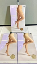 Silk Impressions Sheer Control Top Pantyhose XXXL Beige Rich Tan 6 Pairs New 3XL