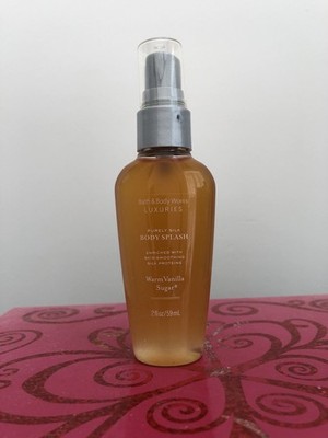 Bath & Body Works WARM VANILLA  SUGAR Luxuries Purely Silk Fragrance Spray 2 oz