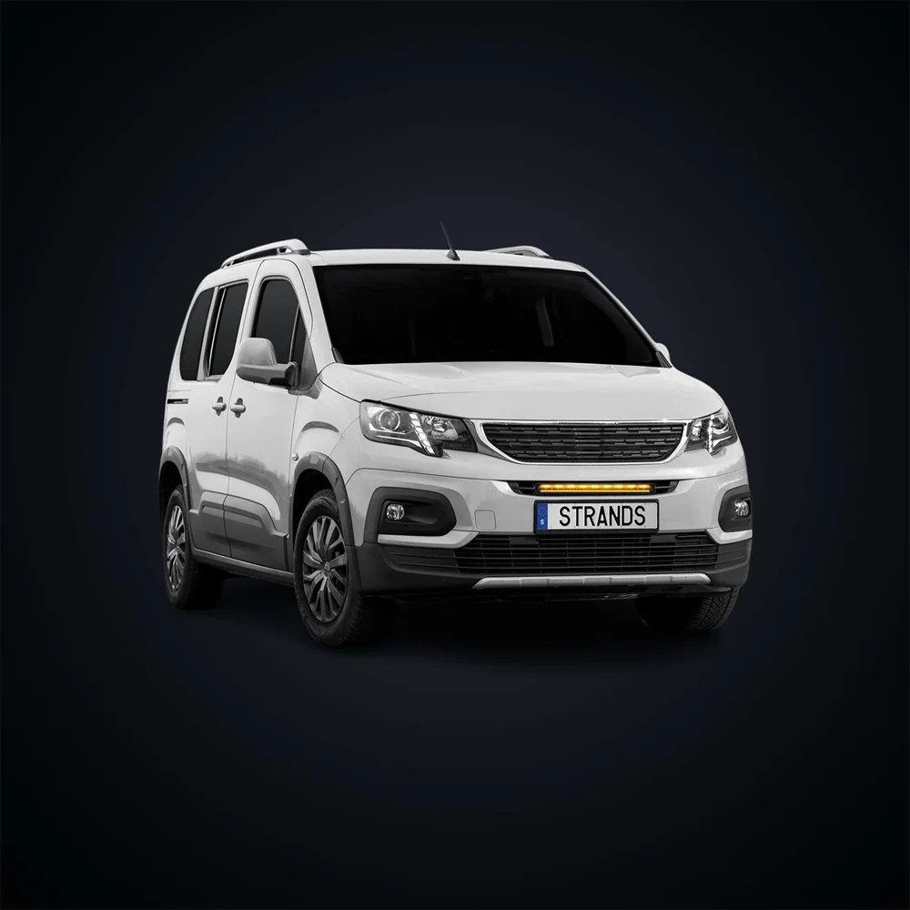 Barre LED Siberia 20″ Peugeot Partner 2020+ - Éclairage haut de gamme en aluminium noir mat