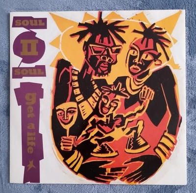 Soul II Soul - Get A Life & Jazzie's Vibe, 12'' Vinyl Record  (1989) TENX284. 