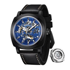 BENYAR Mens Automatic Mechanical Watches 45MM Skeleton Dress Watch