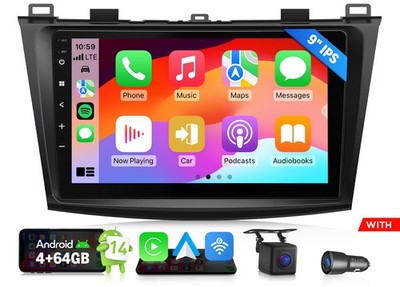 Eonon M3BLX7A 9'' IPS CarPlay Android 14 Car Stereo GPS Navi for Mazda 3 10 11 BL