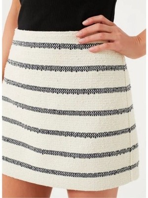 Tuckernuck Tweed Meg Mini Skirt in Navy Stripe Size XS New