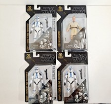 Star Wars Black Series Set of 4  Obi-Wan Kenobi & 501st Clone Trooper  X 3  Lot