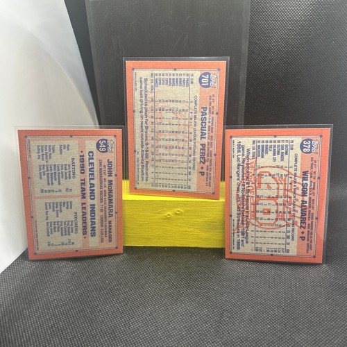 1991 Topps Desert Shield 378 Wilson Alvarez 548 McNamara 701 Pascal Perez NM - 第 2/11 張圖片