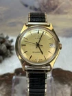 Sexy Vintage Men’s Gold Tone Timex Q Quartz Watch. Runs Great Keeps Time