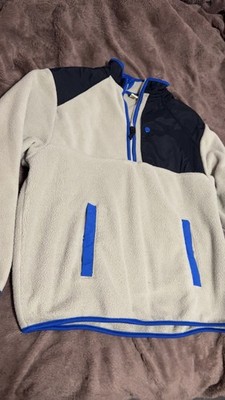 Oversized Microfleece Quarter-Zip Sweater for Boys