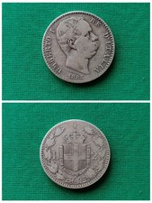 D'Italia.Umberto I.2 Lira 1885.Argento.BB.Come da Foto.22013.