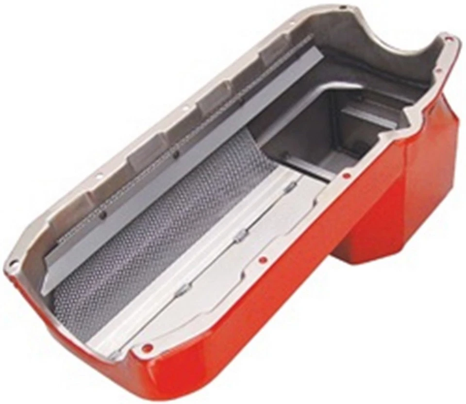 Trans-Dapt 1099, Kit Red Steel Oil Pan Fits 55-79 Sbc S10 Performance Parts - Image 3 of 4