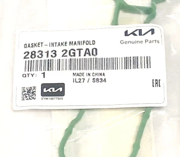 Junta colector de admisión Kia Sportage 2016-2021 2,0 L 2,4 L 28313-2GTA0 Kia OEM Foto 2 de 4