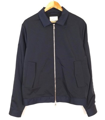 GANT Herren Bomberjacke Größe M Blau Full Zip Kragen Mikrofaser Freizeit