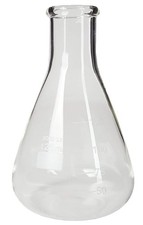 Flask - Erlenmeyer Flask, Standard Neck, 125ml capacity, Borosilicate Glass