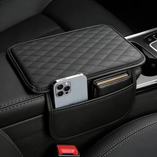 Center Console Cover with 2 Storage Bags, Universal Arm Cover for Car Pad Middle