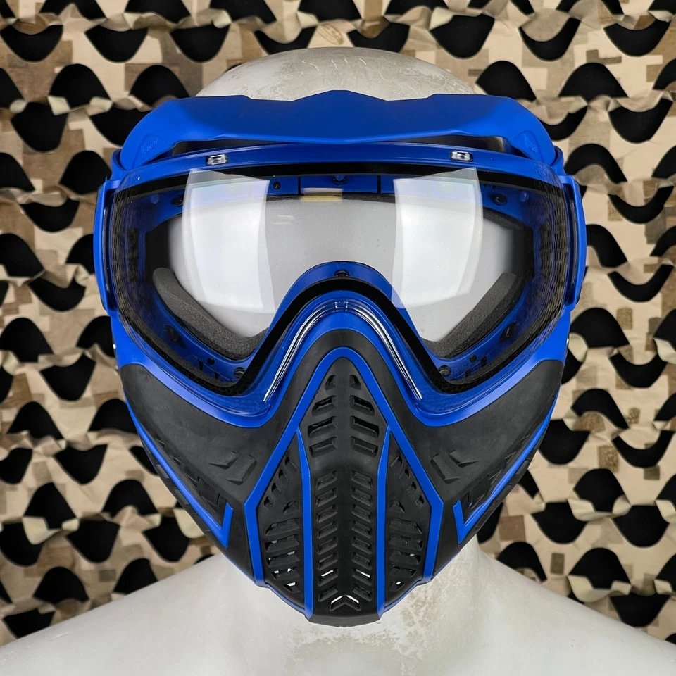 NEW V-Force Profiler 2.0 Paintball Mask - Black/Blue - Clear - Image 3 of 4