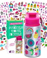 Purple Ladybug Decorate Your Own Stainless 20 oz. Water Bottle w/Stickers