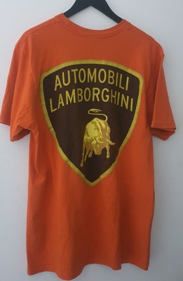 SS20 Supreme Automobili Lamborghini Tee size L Large Orange T 