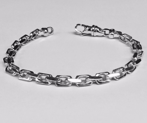 14k Solid White Gold Handmade Anchor 