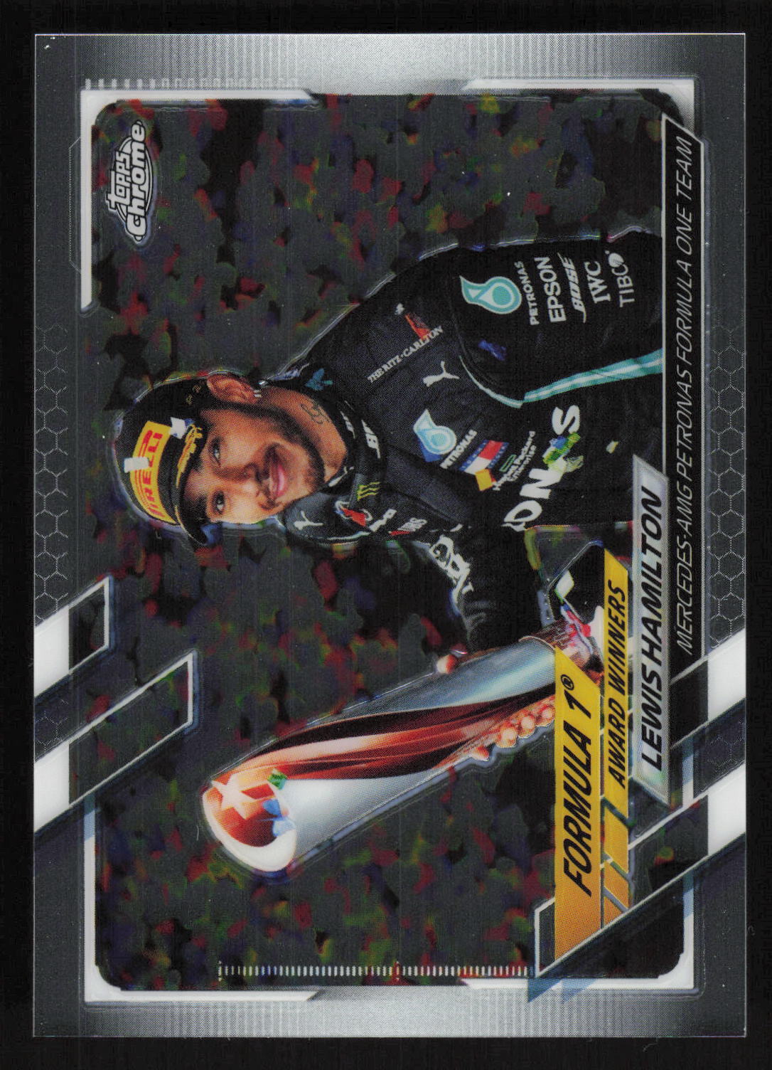 2021 Topps Chrome Formula 1 #171 Lewis Hamilton Card TCCCX