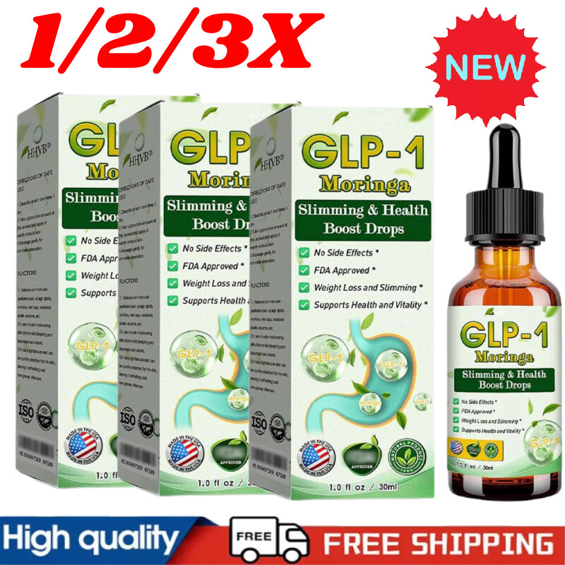 1-3X GLP-1 Moringa Slimming Health Boost DropsLiquid 30ml