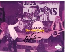 ROB GARDNER signed 8x10 Photo L.A. Guns Guns N' Roses Drummer JSA Authentication ROB GARDNER signed 8x10 Photo L.A. Guns Guns N' Roses Drummer JSA Authentication