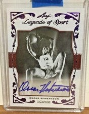 Oscar Robertson 2011 Leaf Legends of Sport Autograph Purple Signature #1/1 SP