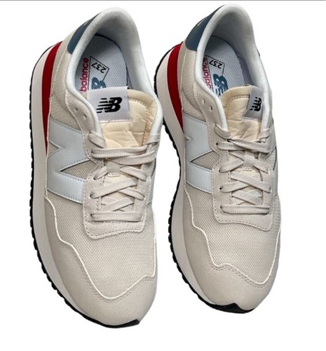 New Balance 237 Mens Sneakers Trainers Shoes Beige Linen/White MS237VJ size 9 - Picture 9 of 20