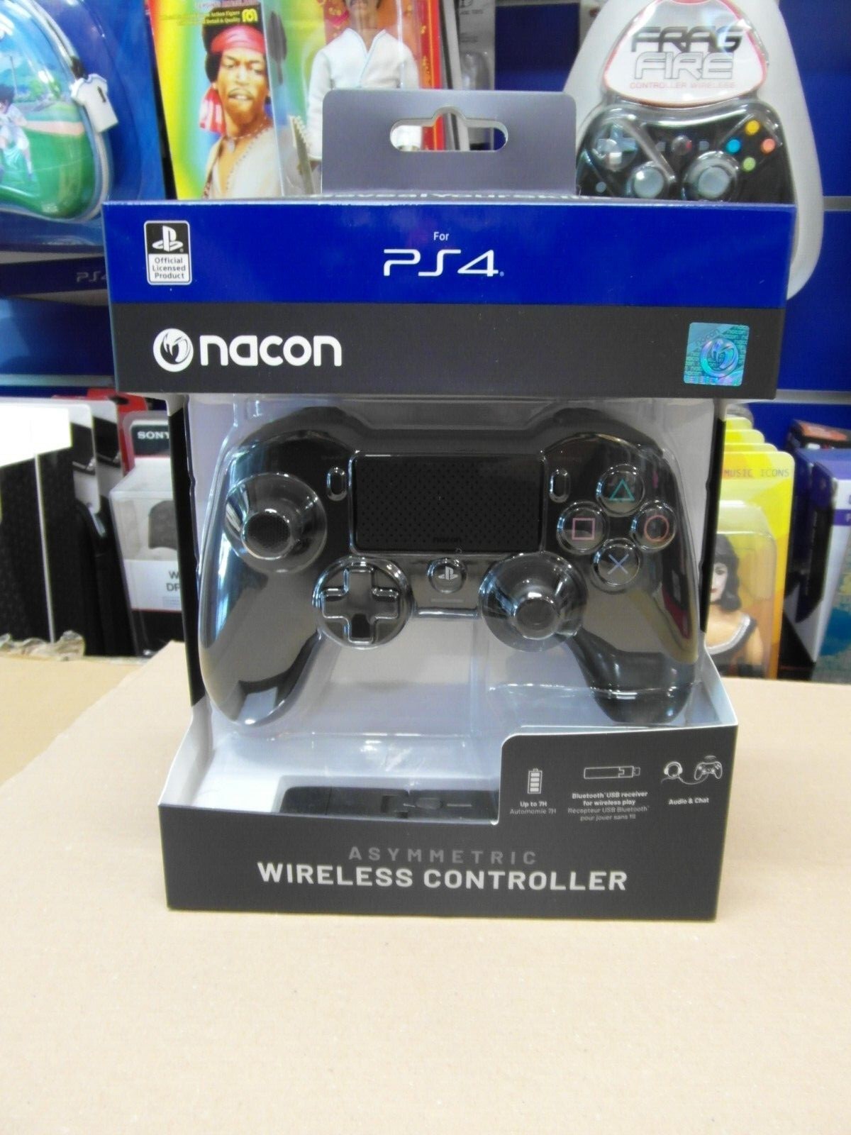 NACON ASYMMETRIC WIRELESS CONTROLLER BLACK, PS4, NUOVO, NEW