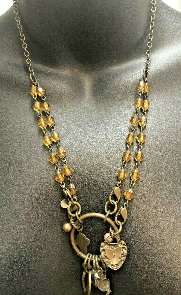 Lenny Eva Designer Jewelry Necklace w CHARMS Great for