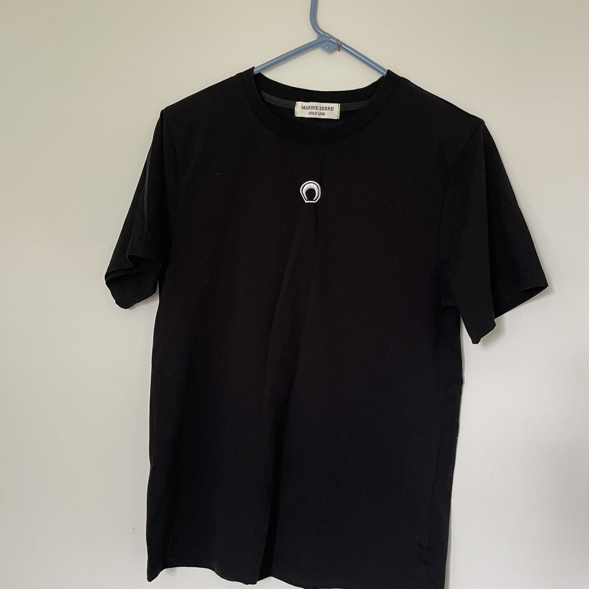 Marine serre moon Tシャツ Marine Serre moon-logo cut-out T-shirt | White | FARFETCH