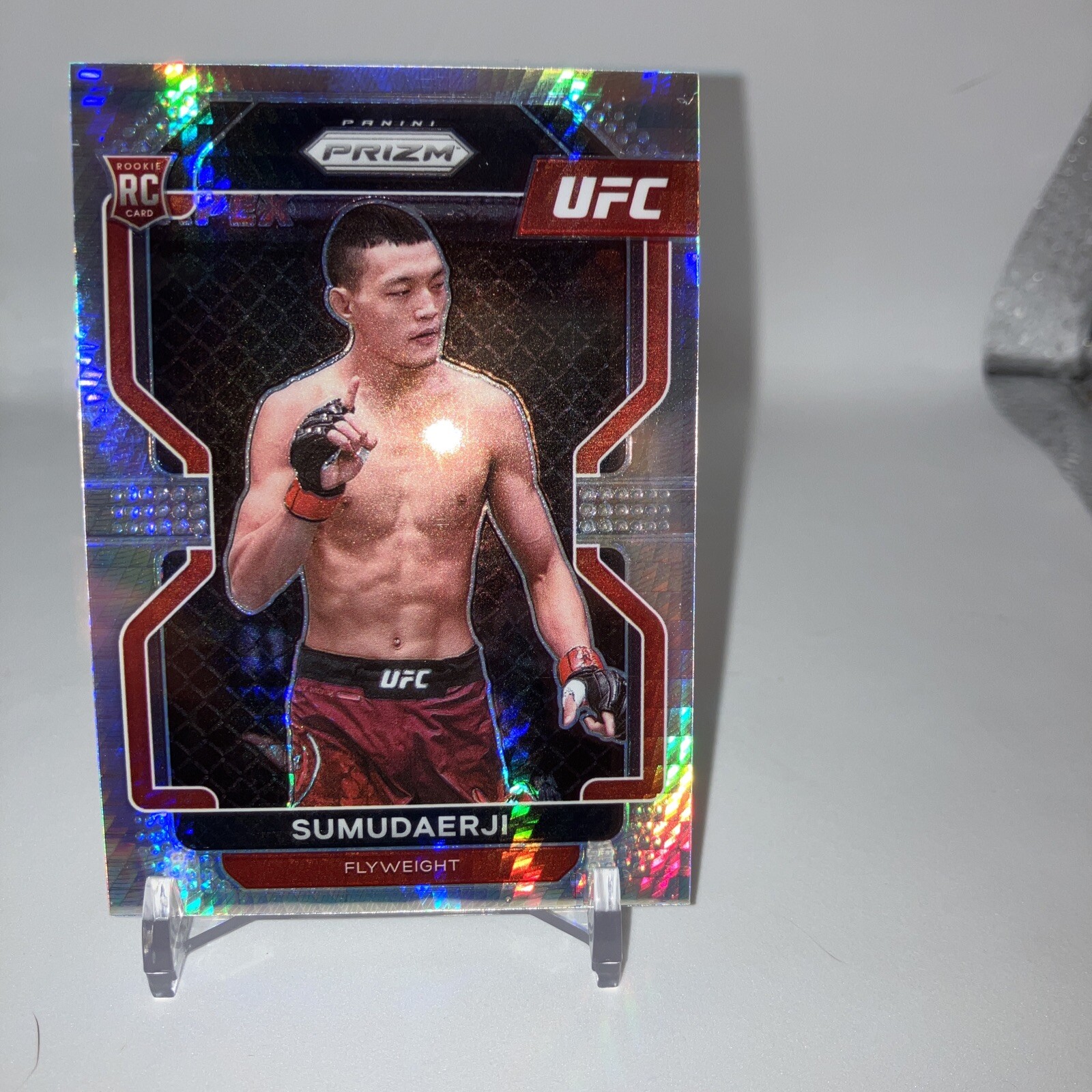 2022 Panini Prizm UFC Hyper Prizm Sumudaerji #114 Rookie RC
