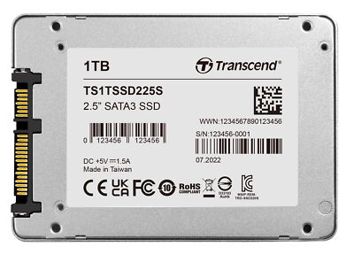 1TB Transcend SSD225S SATA 6Gb/s 2,5-Zoll SSD Solid State Disk