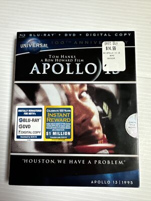 Apollo 13 Blu-ray DVD Digital Sealed w/ Cardboard Box 15th Anniversary Edition