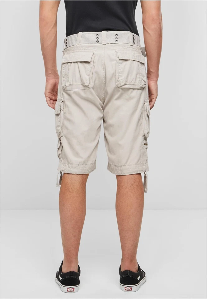 Brandit Bermuda Shorts Man Military Savage Vintage Shorts Over Size White - Imagem 4 de 4