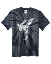Karate Typography Youth Tie Dye T-Shirt Martial Arts Gift Idea
