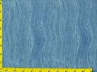 Blue Wavy Lines on Blue Wood Pattern Quilting Sewing Fabric by the Yard #1030-2
