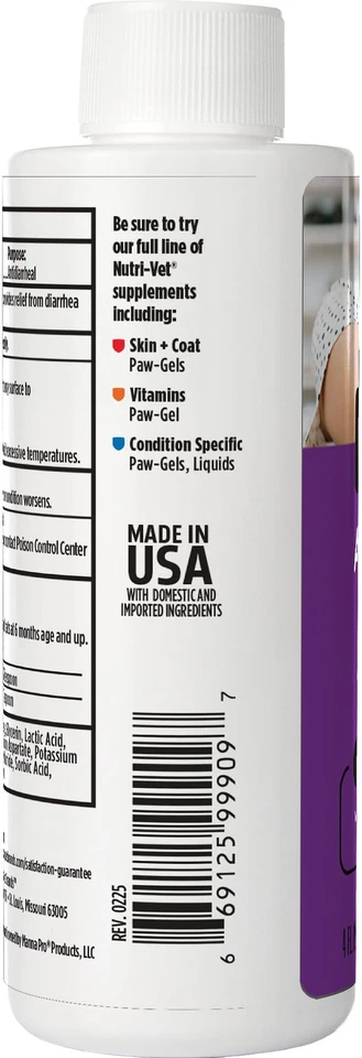 Жидкость против диареи для кошек Nutri-Vet, 4 унции - Изображение 2 из 4